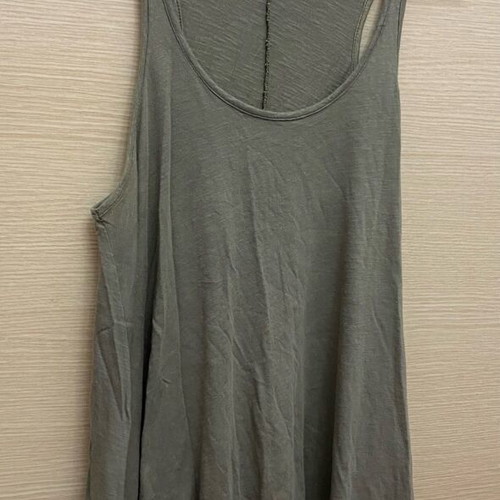 Cotton khaki asymmetrical t-shirt size M like new
