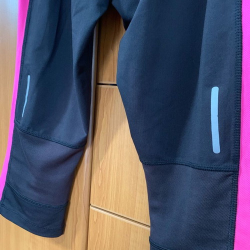 Karrimor women's 3/4 sports leggings used, size small, black/pink