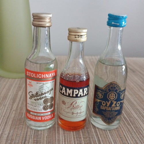 Miniature bottles used, pack of 21