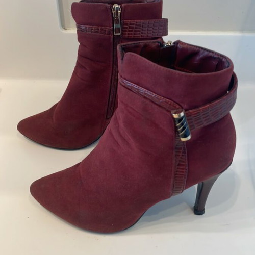 Bordeaux Axel ankle boots used, size 38