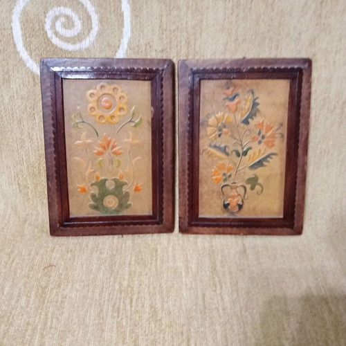 Leather frames like new, 12x17 cm, set of 2