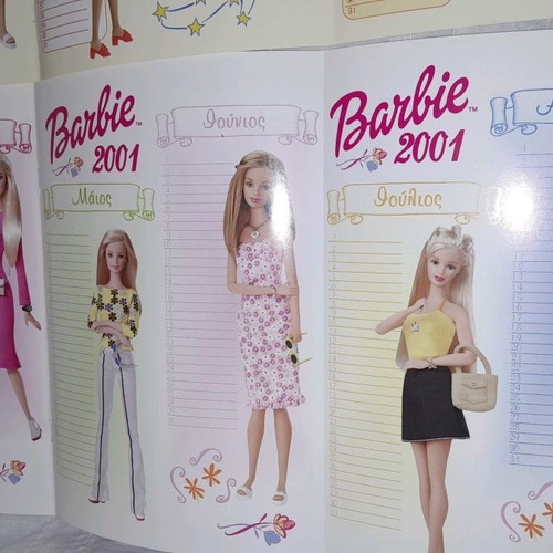 Barbie collectible calendars 1999-2002 new, set of 4