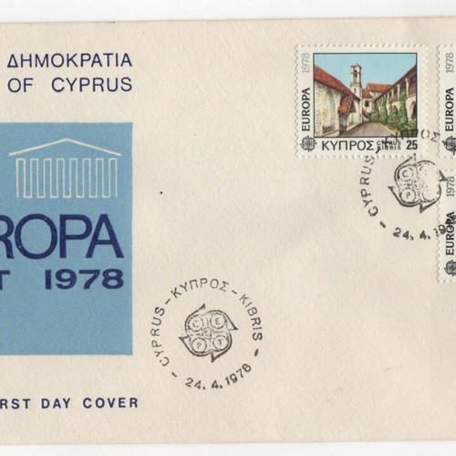 1978 Cyprus F.D.C. Europa CEPT Monuments new