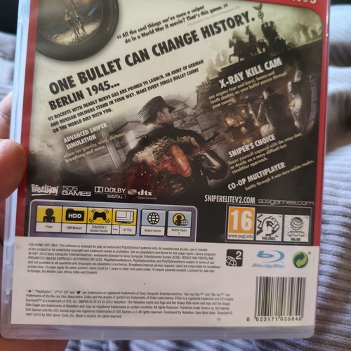 Sniper Elite PS3 used shooting game