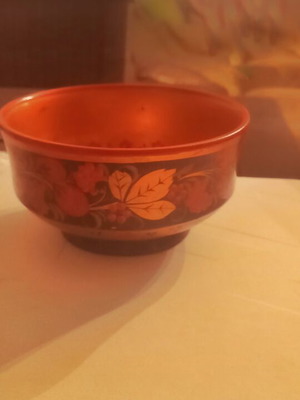 Vintage Russian Bowl like new, traditional wooden art from USSR