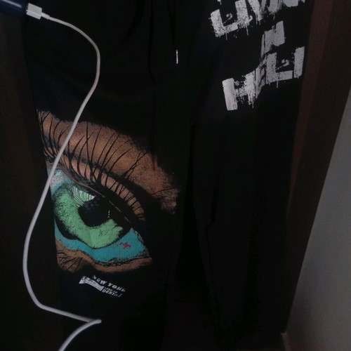 Unisex small tracksuit new, black multicolor with elasticity
