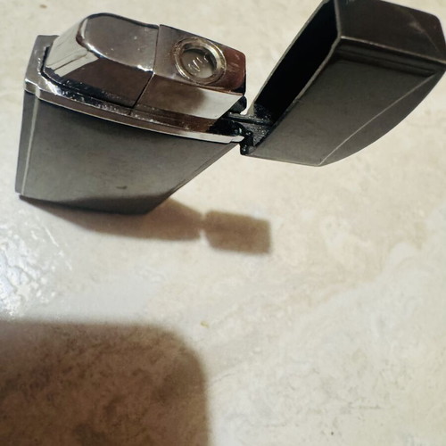 Metal Windproof Lighter used, gunmetal silver design