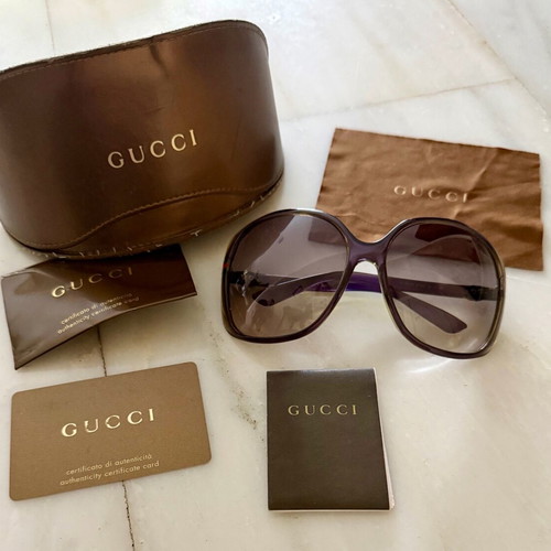 Gucci sunglasses like new, brown and green