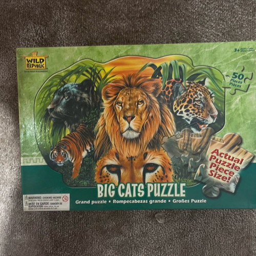 Big Cats Puzzle used from Attica Zoological Park