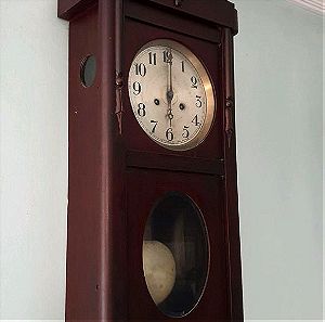 FMS box ρολόι τοίχου με εκκρεμές.  Αρχές 20ου αιώνα.