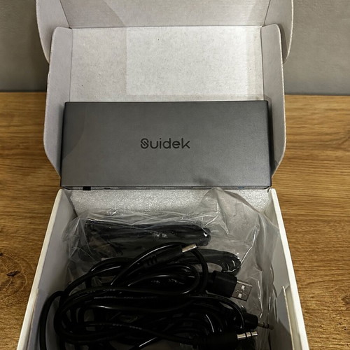 Suidek 2-in 2-out 4K@60Hz DisplayPort KVM switch with USB 3.0 ports new