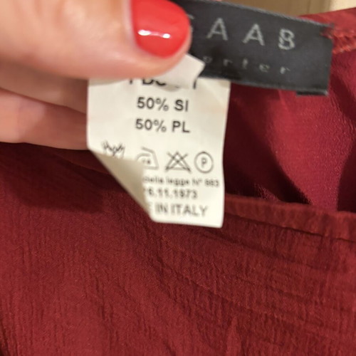 Elie Saab Silk Skirt Burgundy Size Medium Midi like new