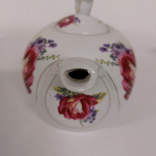 Modern teapot with painting 16 cm used