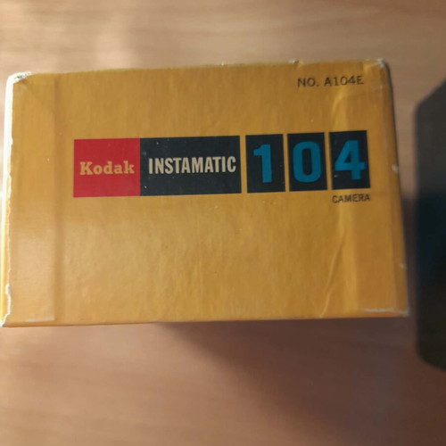 Kodak Instamatic 104 box used, authentic vintage