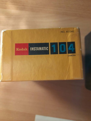 Kodak Instamatic 104 box used, authentic vintage