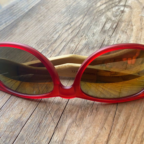 Polo Club Wood Limited Edition sunglasses like new, unisex, red