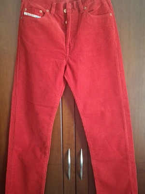 Diesel corduroy red pants new, size 30