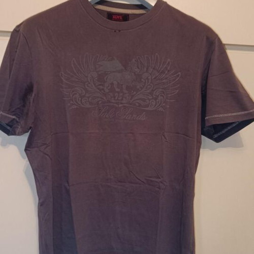 T-shirt black with light print used, size M