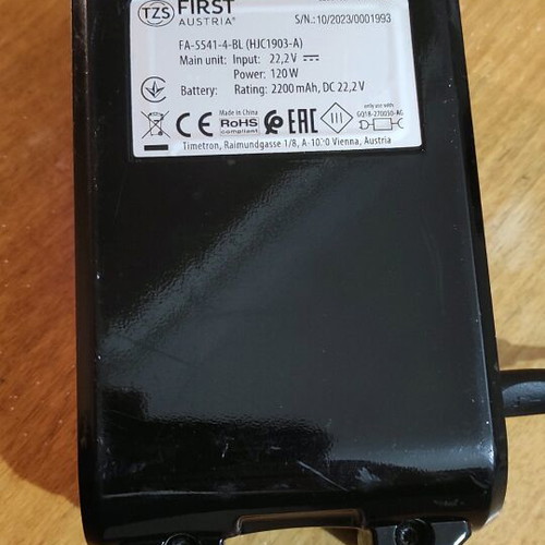 First battery 2.2 Ah 22.2 volt like new without charger