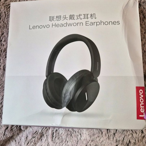 Lenovo EH140 Bluetooth headphones like new, over-ear with charging cable