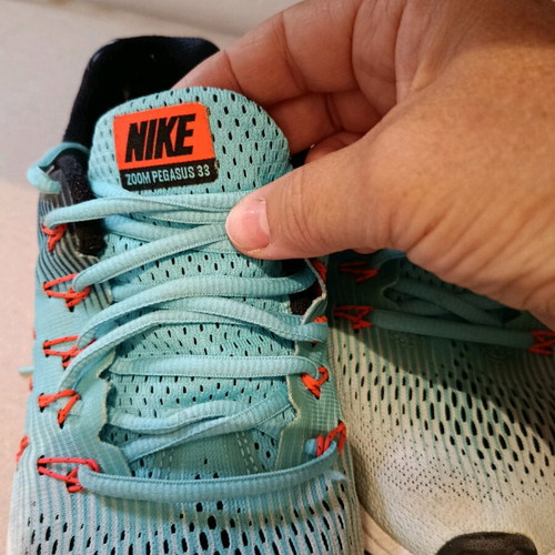 Nike sport shoes Zoom Pegasus 33 used, blue size 38.5