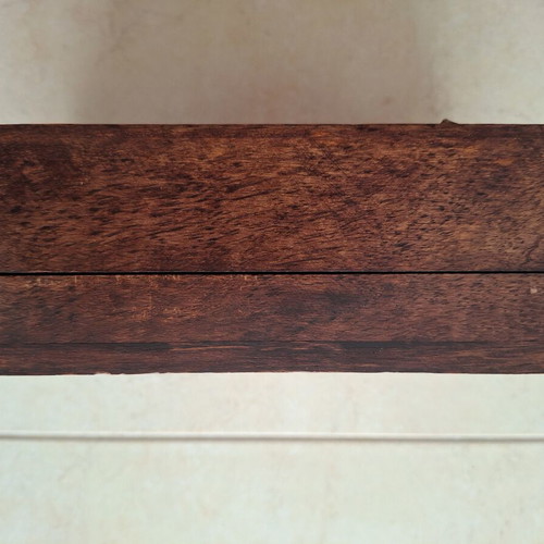 Fylliana wooden jewelry box with ethnic bead decoration