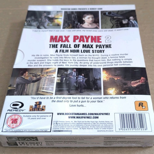 Max Payne 2 The Fall Of Max Payne PC CD-ROM sealed