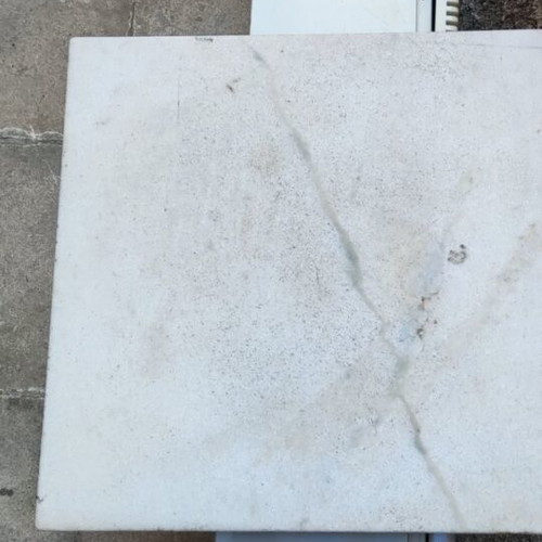 Marble table surface used, 65.5×65.5 cm