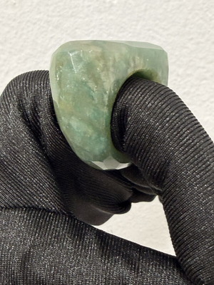Amazonite ring from Madagascar new, green