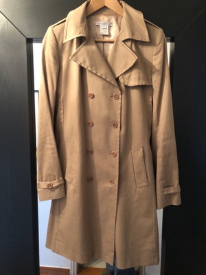 Paul & Joe Sister cotton gabardine coat used, beige size 42