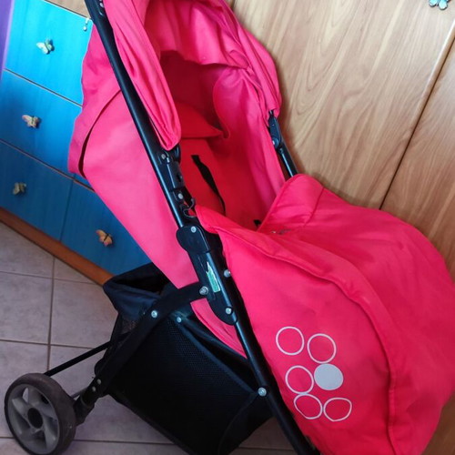 Belletti stroller used with footmuff for newborn and older child