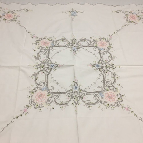 Cotton tablecloth square like new 120x120cm