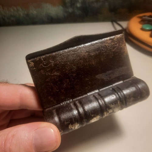 Three old boxes including Ottoman-era nickel-plated tobacco box