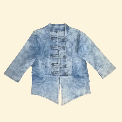 Denim jacket for girls, size 8-10 years, decorative metal buttons