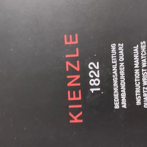 Kienzle 1822 men's wristwatch Bauhaus design with sapphire crystal