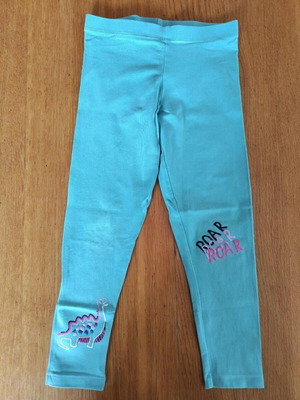 Marks & Spencer leggings for girls 5-6 years, like new, turquoise