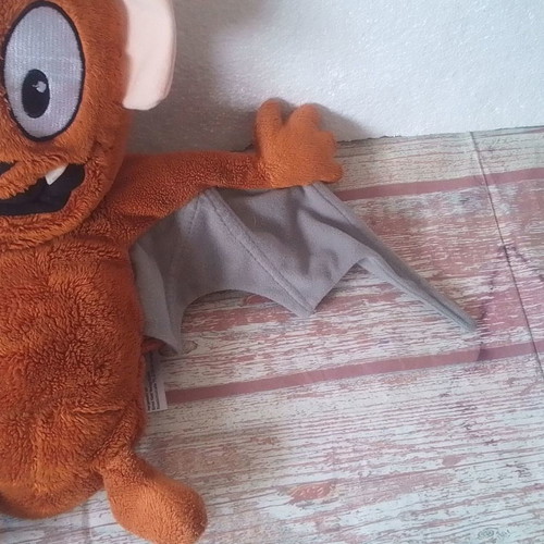 Plush puppet bat toy used Ben the bat