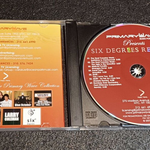 Six Degrees Records CD used, electronic music
