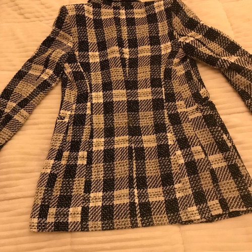 Zara checked jacket like new, beige and black