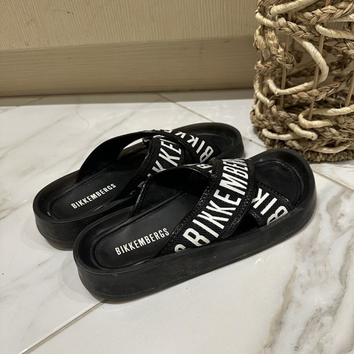 Bikkembergs slippers size 36 like new, black and white
