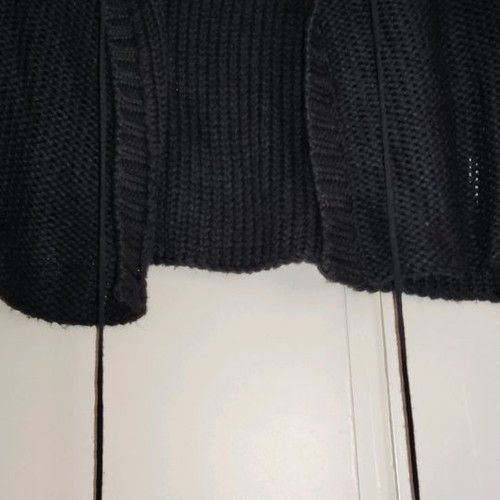 More women's short cape used, black
