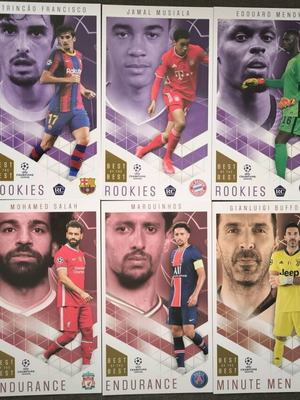 Κάρτες topps Champions League 2020-21 σαν καινούργιες, σετ 58 μεγάλου μεγέθους