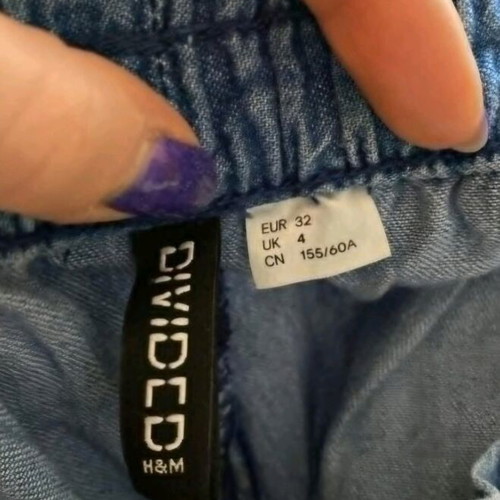 Blue Pants H&M like new, size XXS, blue