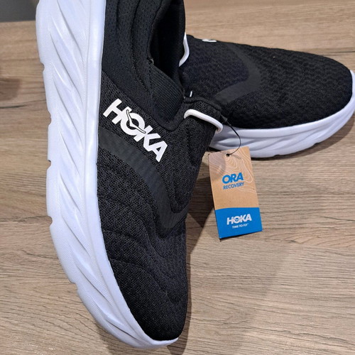 Hoka men's sports sneakers new, black, size 41.5