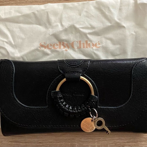 See by Chloe Hana Leather Wallet Black Like New