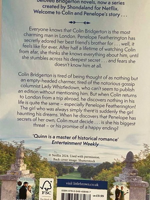 Βιβλίο Romancing Mr Bridgerton Αγγλική Έκδοση Julia Quinn καινούργιο