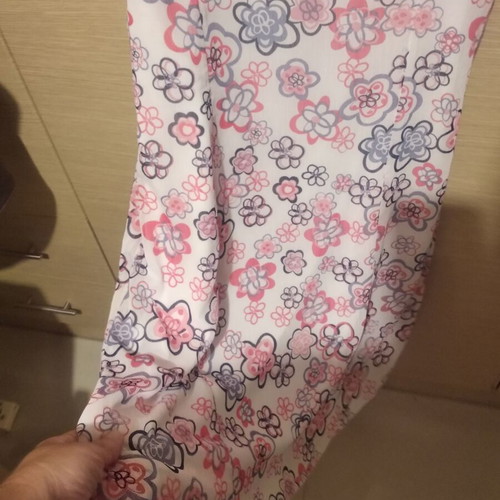 Sleeveless dress for women, pink and white, size XL