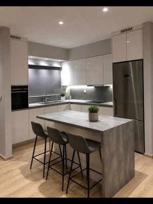Kitchen island like new 135×80×92 cm with durable worktop