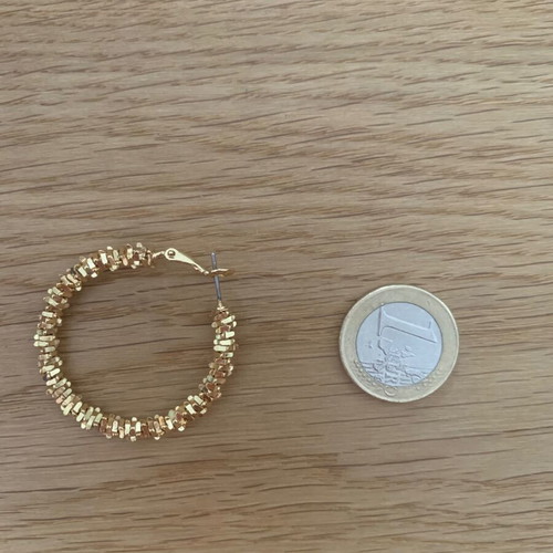 Gold-plated earrings like new