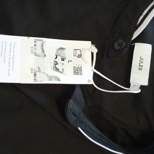 Jules men's black blouse new with long sleeves